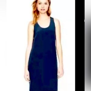Navy Silk J. Crew Dress with twisted back